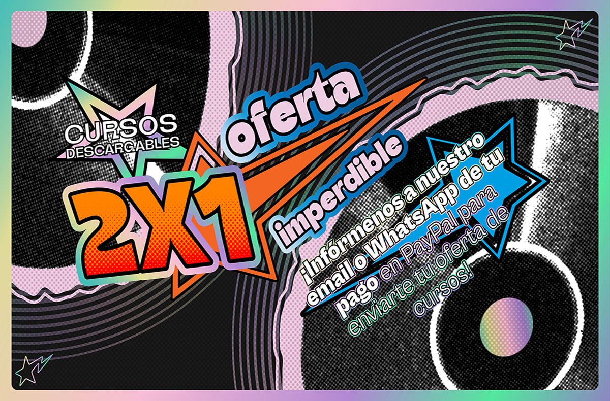 Ofertas 2x1 cursos en video descargable promoción aprende a tu r