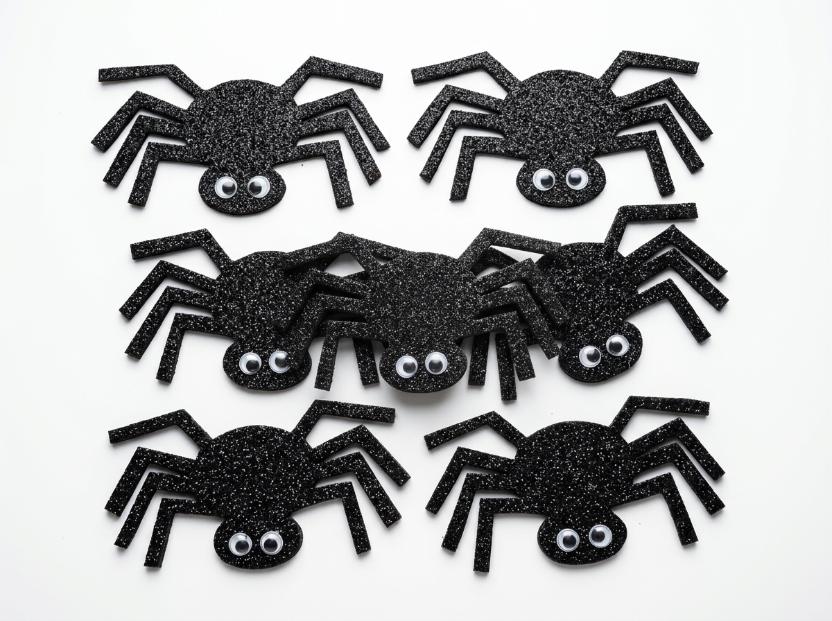 Figuras Eva adornos apliques Halloween creadas en foamy Escarchado