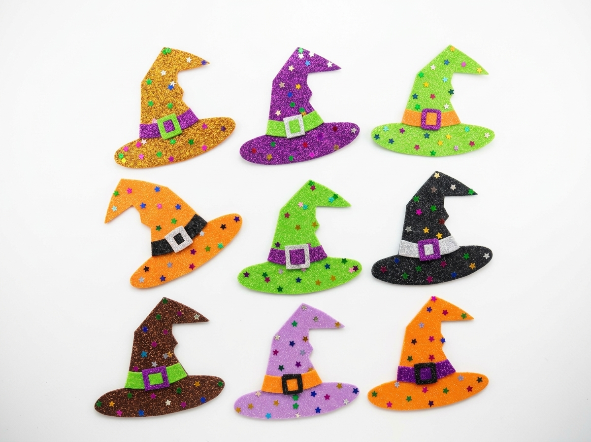 Sombrero adornos Halloween en foamy Escarchado