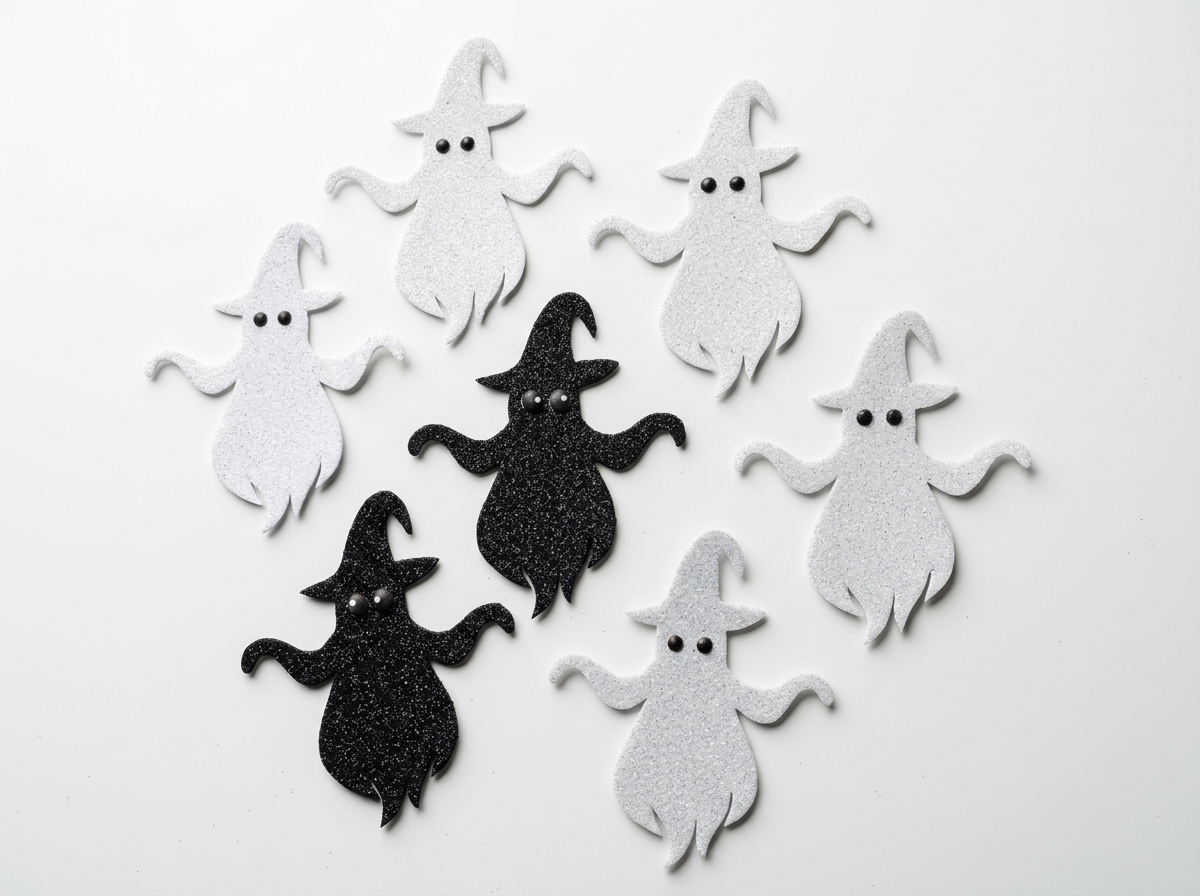 fantasma Figuras infantil Eva adornos apliques Halloween en foamy Escarchado