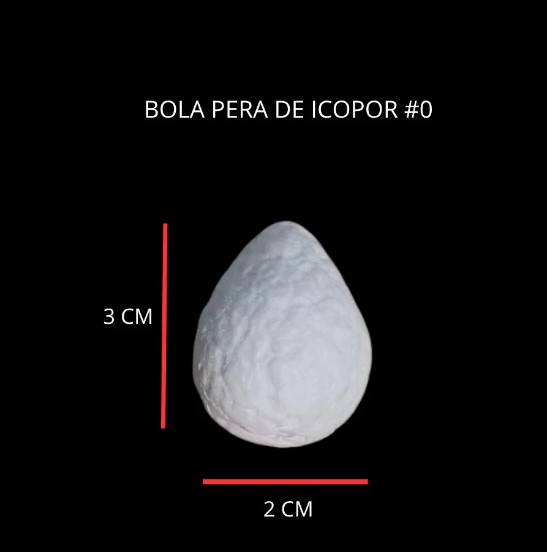 Huevo de pascua bola pera de icopor para manualidades