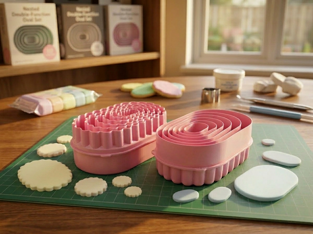 Set cortador OVALADO para cocina galletas