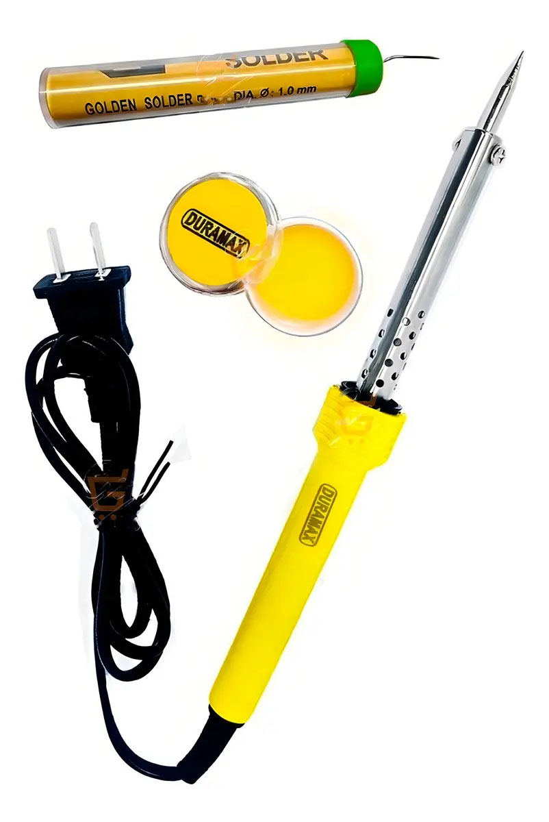 Cautín Eléctrico 60W - Kit Completo soldadura estaño y pasta Cautín Tipo Lápiz