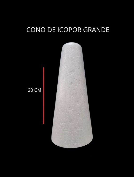 conos de icopor para artes y manualidades