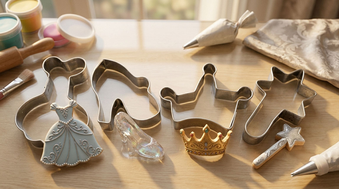 Cortador en acero inoxidable molde de Princesas apliques