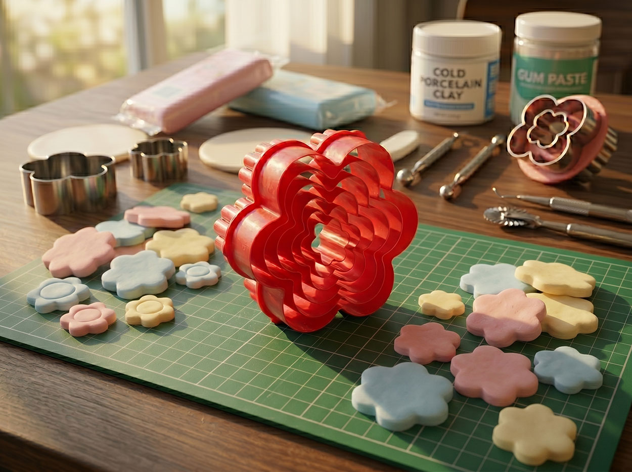 Cortador de flors redondas para reposteria galletas y manualidades