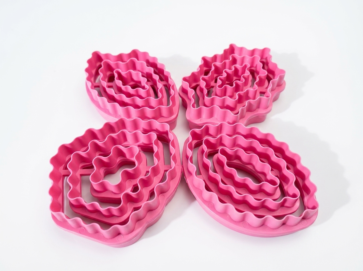 Cortador plastico de flores de orquidea para floristeria en pasta flexible