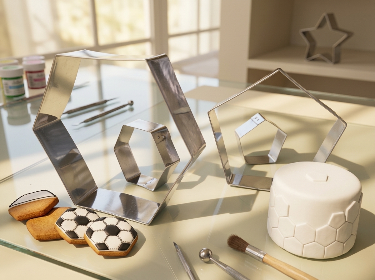 Cortadores Hexágonos para Repostería En acero inoxidable