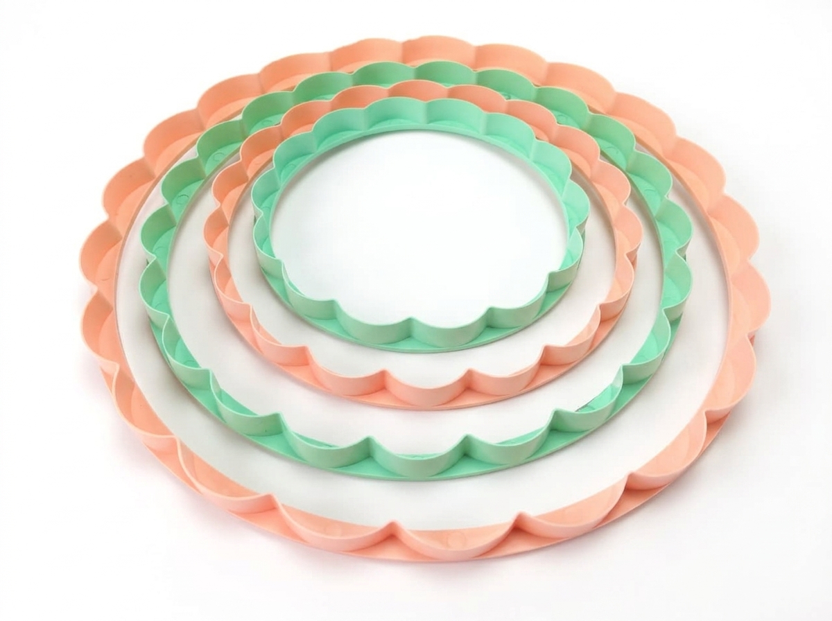 cortador circular ondulado para fondant y porcelanicron