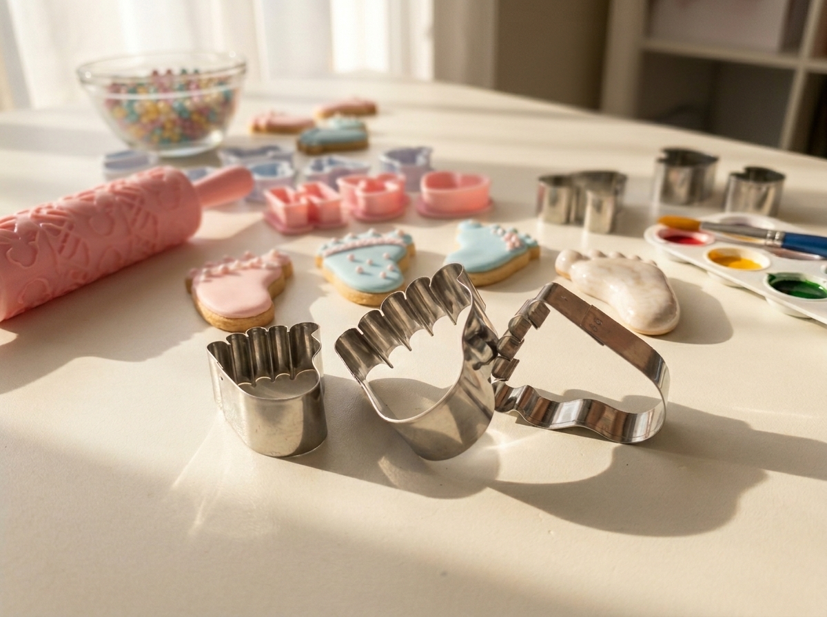 Cortador en acero inoxidable pies para cupcakes
