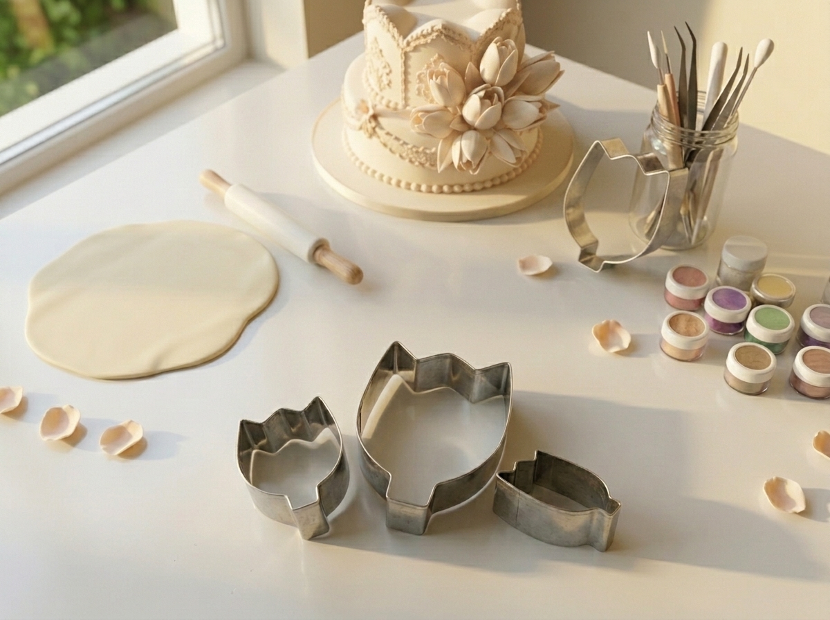 Molde Cortador de Tulipán  En Acero Inoxidable Para galletas Repostería