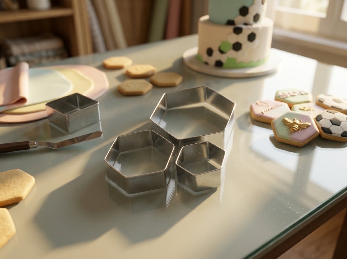 Set Cortador en acero inoxidable molde de hexágonos