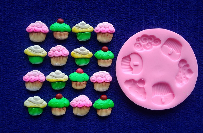 Muffins cupcake minitorta para decorar pasta de azúcar y fondant porcelanicrón 