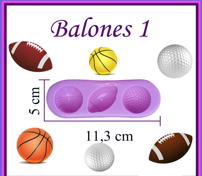 Molde silicona, balones 2, angel de la fortuna ven ayudarme