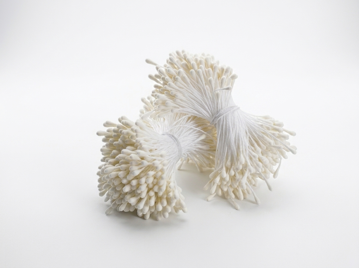 Pistilos blancos elegantes para floristería y pastillaje manual
