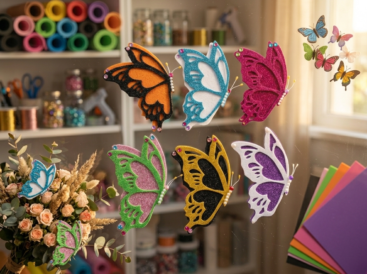 adornos decorativos mariposas 3d para fiestas