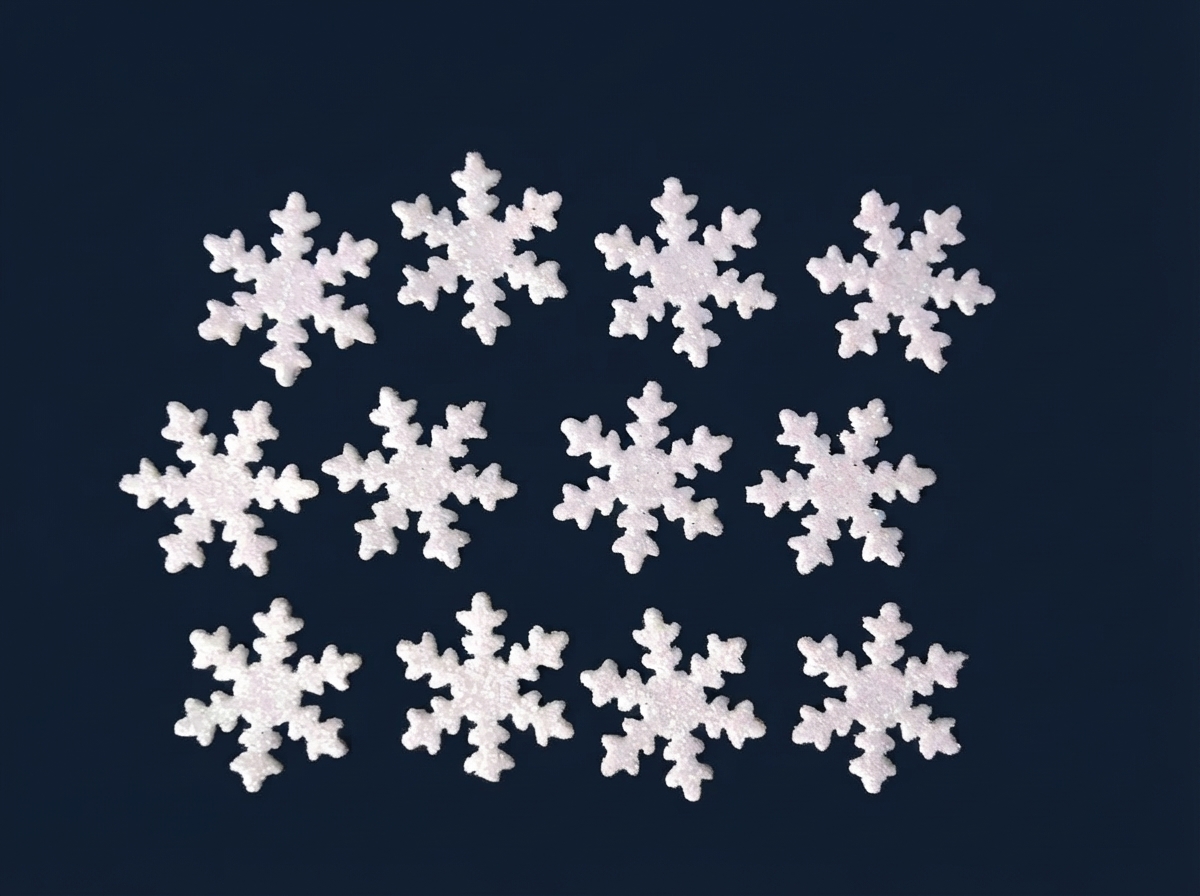 adornos fomy estrella navidad copo de nieve