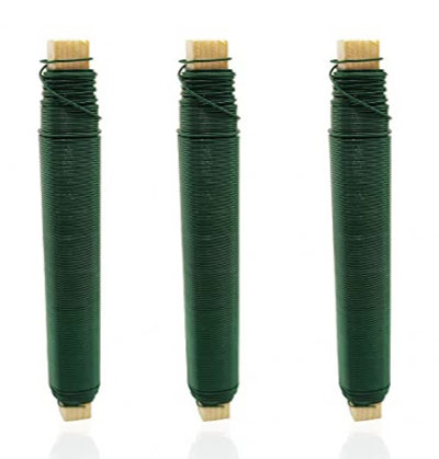 Alambre Moldeable verde para manualidades Floristeria 50m