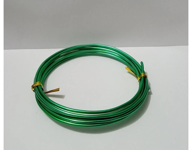 Artistic Wire - Alambre de aluminio para manualidades (12ga), tono plateado