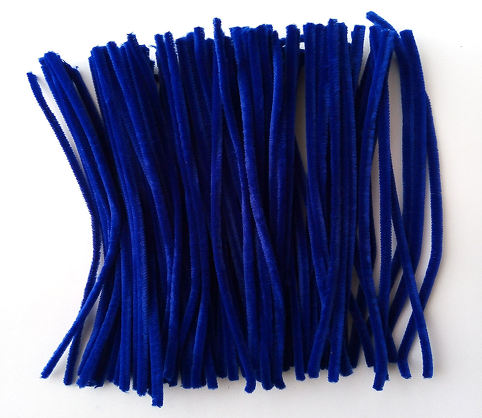 Chelines Gamuzados Azul oscuro para muñecos Decoraci