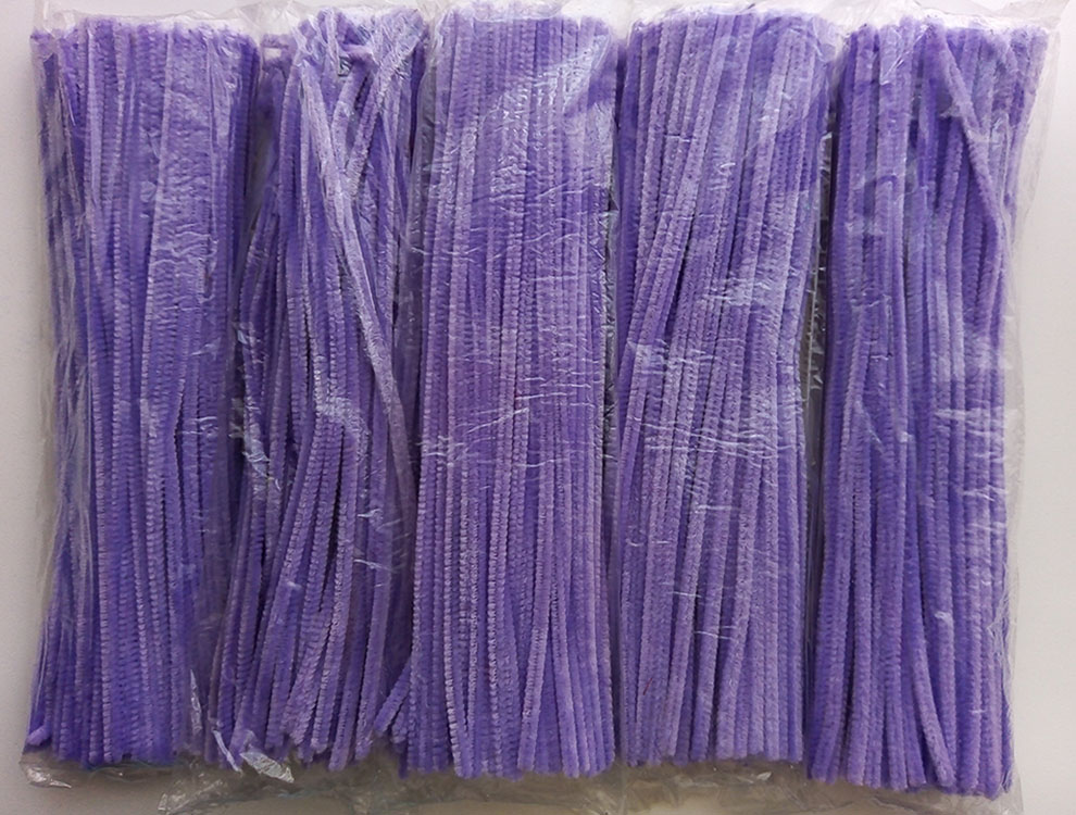 Chelines Gamuzados Tono Violeta Claro Lila para Decoración de mu