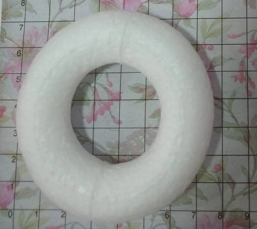 Corona o aro de icopor de 7cm Para decorar navidad,donnas