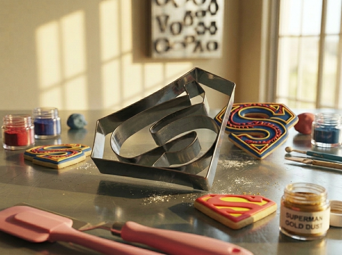 Cortador de Símbolo Superman, molde logo superman para galletas,