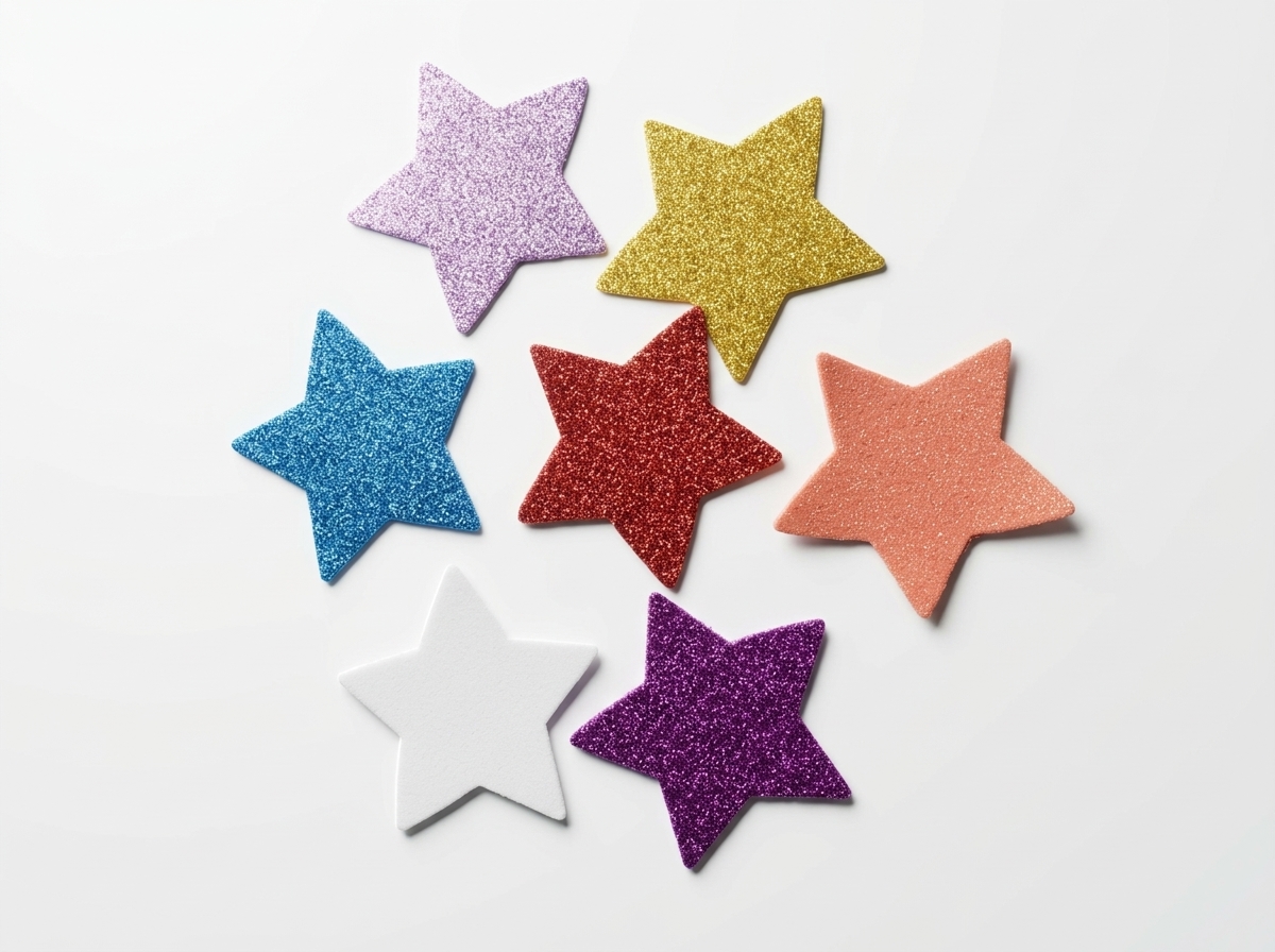 Figuras en foamy estrellas foami plano goma eva