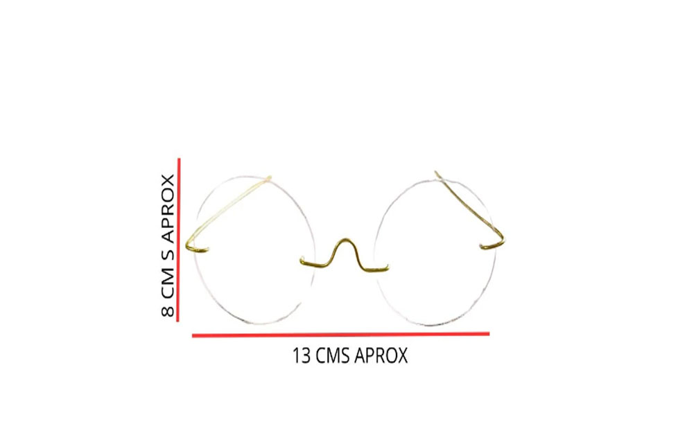 Set gafas de cristal acrilicas transparentes  papa noel santa claus