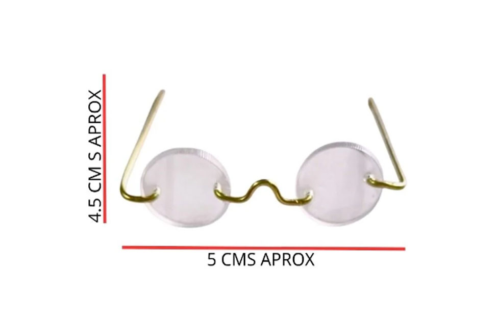 Set gafas acrilicas accesorios de papa noel 