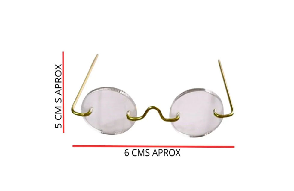gafas acrilicas transparentes con lente accesorios de papa noel 