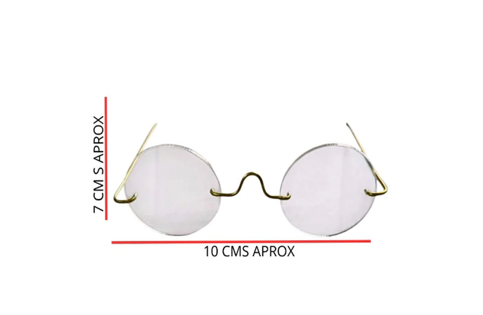 Set gafas acrilicas transparentes con lente  accesorios de papa noel 