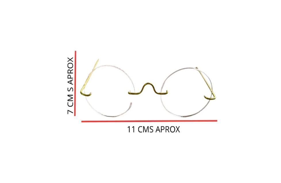 Set gafas acrilicas para papa noel navidad muñecos