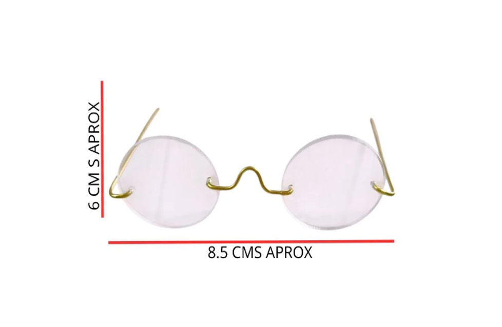 Set gafas acrilicaslente redondo para papa noel