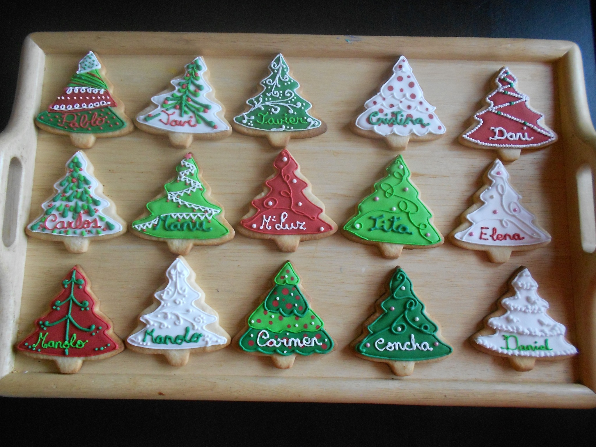 Set Cortador expulsor de árbol de navidad para galletas,decorara fondant pastillaje pasta de goma y porcelanicrón