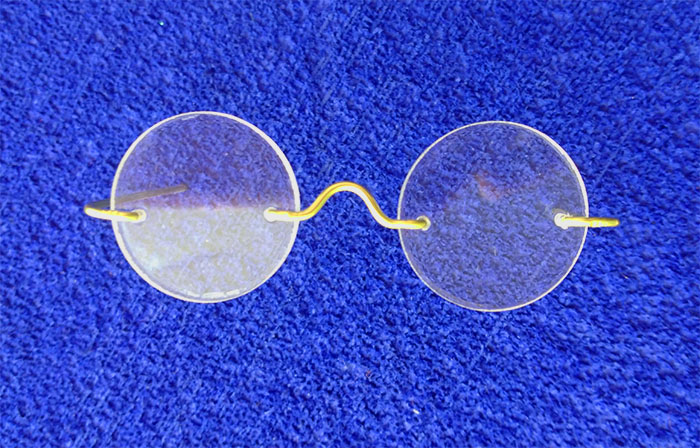 Set gafas acrilicas ref.4 con lente redondo de 1.2cm