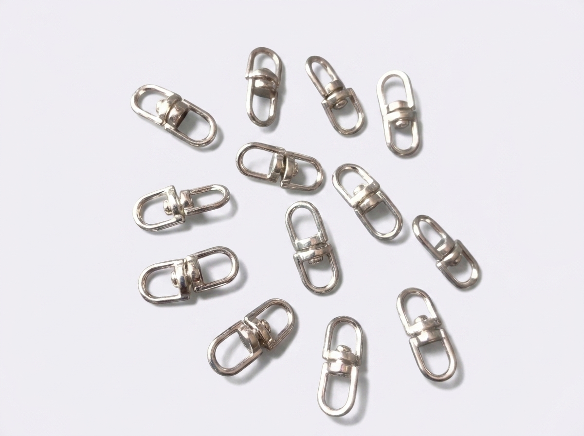conectores para bisuteria gancho giratorio metalico acero