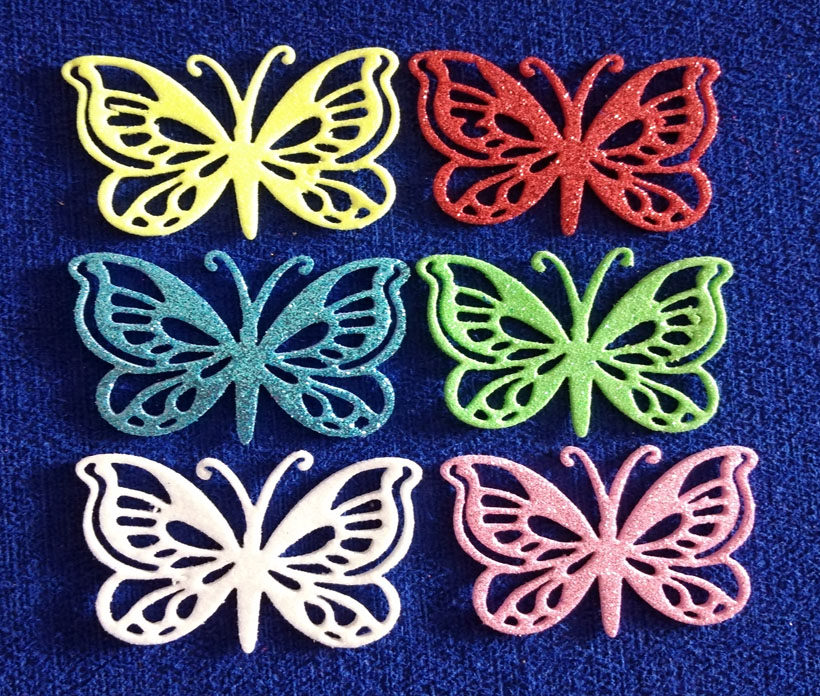 Set Figuras Troquelados Mariposas