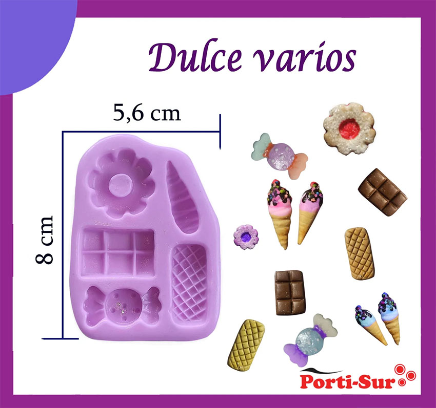 Molde de miniaturas apliques dulces chocolates para que decores proyectos