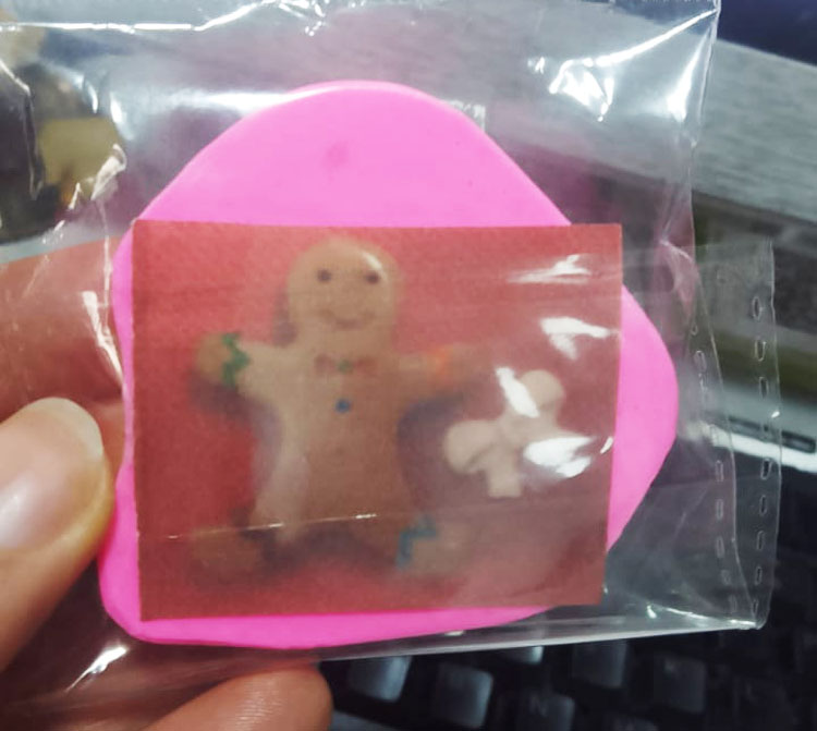 molde silicona figura animada galleta jengibre dulces en pasta fria