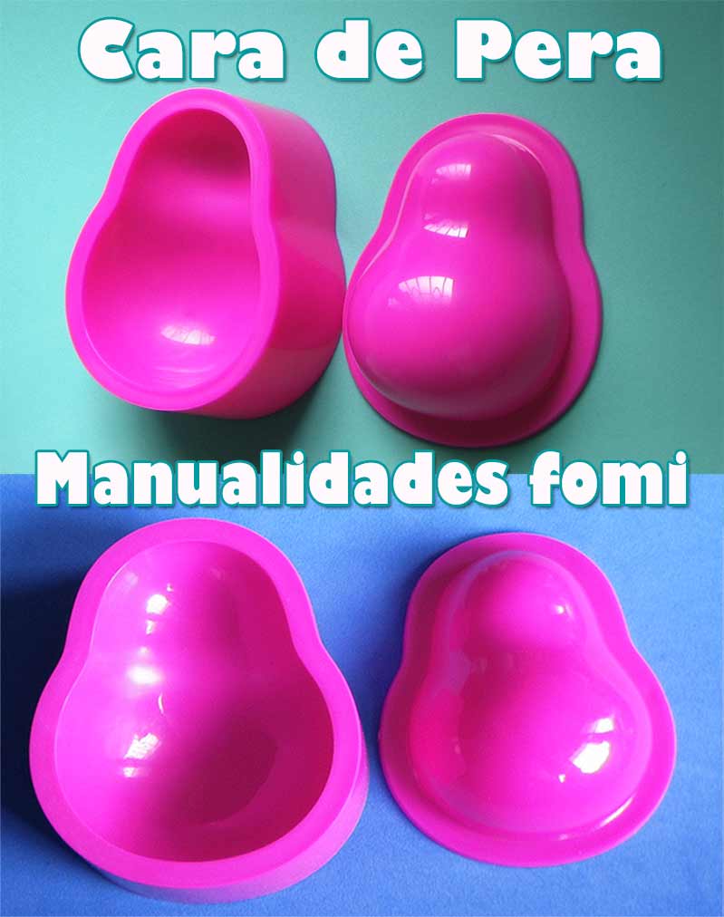 Molde Para Fomi Cara Pera Muñecas Foami Goma Eva 3d