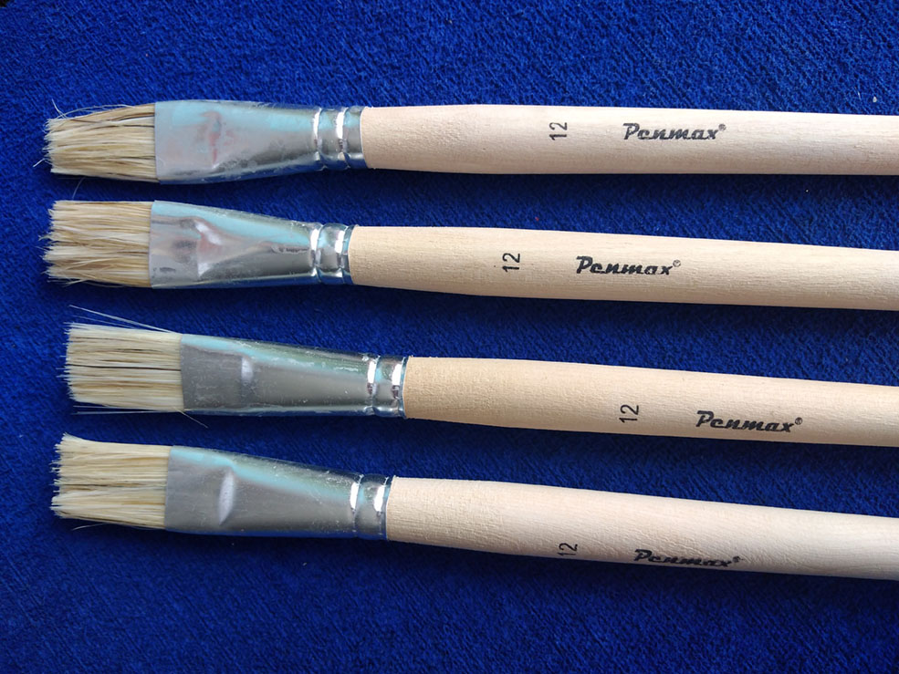 Pincel Plano Cerda Suave PINCELES PLANOS BROCHA SECA CERDA DURA