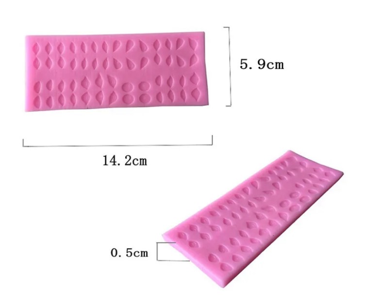 Molde silicona ojos eyes para fondant pastel fimo pasta fría