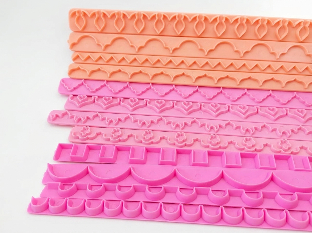 Plantillas plásticas para texturas Decoración pasta flexible