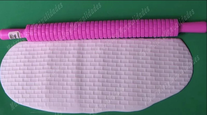 rodillo para decorar fondant pasta fria y marcar tortas