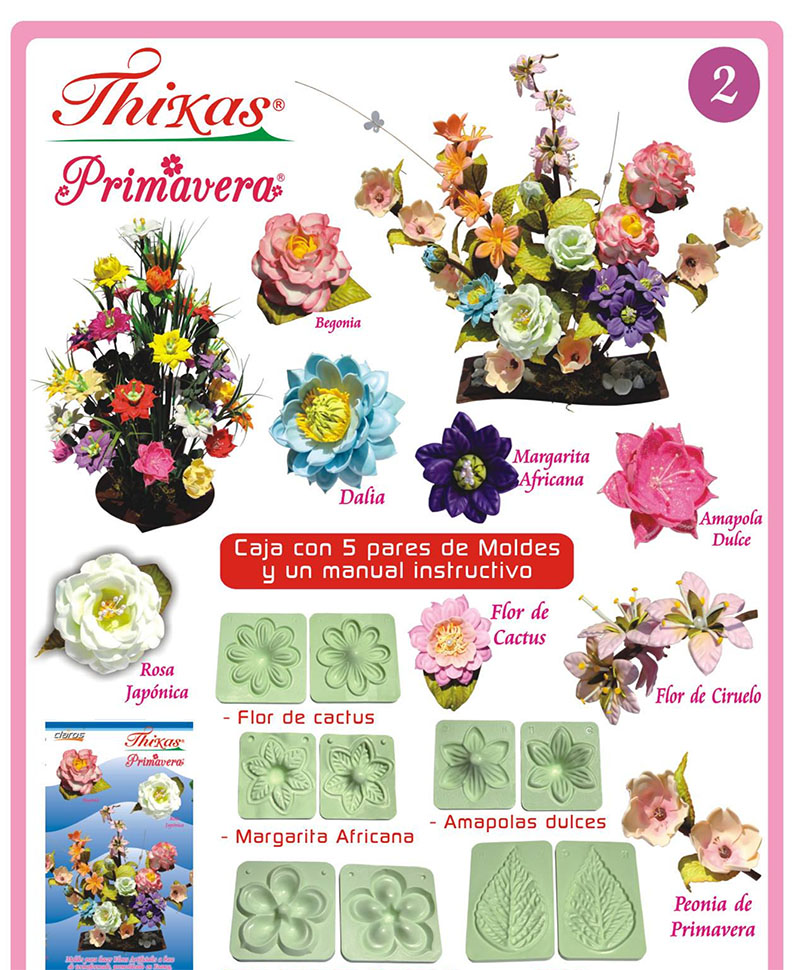 Crea lindos arreglos florales con termoformas foami flores tikas