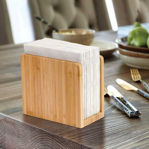 Servilletero Rectangular en crudo madera mdf de 13 X 6CM