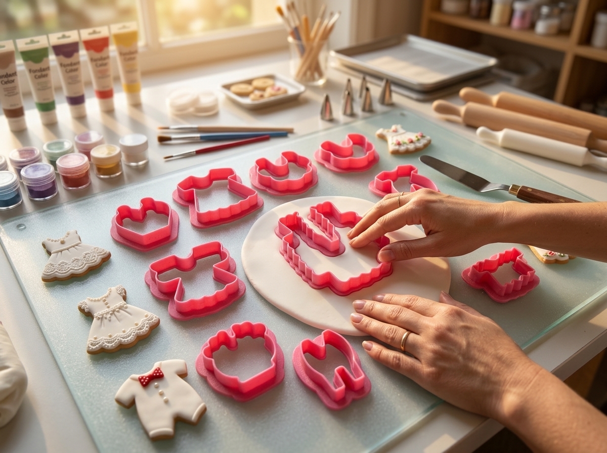 molde cortador de fondant prendas de vestir babyshower recordatorios baby