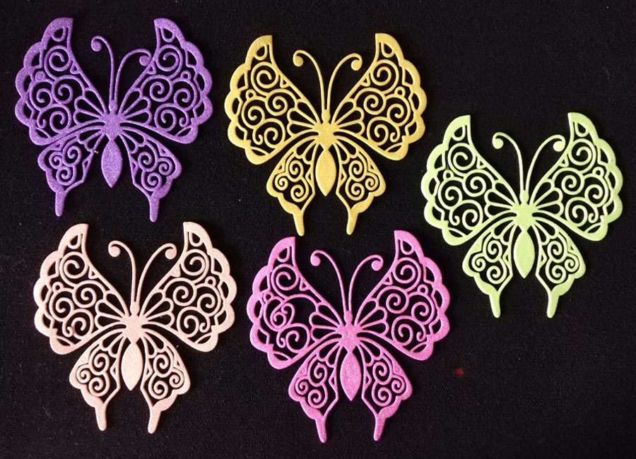 mariposas escarchadas para manualidades