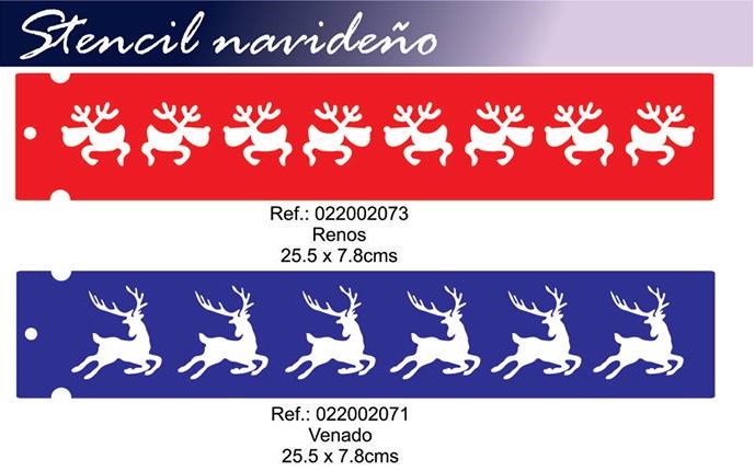 Stencil Para navidad reno y venado plantilla para manualidades